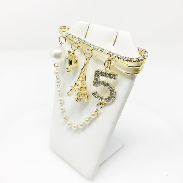 Melina's Designer No. 2 Brooch - EarringEverything.com Fashion Jewelry For Trendsetters - FREE SHIPPING - #necklace #earrings #jewelry #jewellery #goldjewelry #silverjewelry #accessories #fashionista #fashionjewelry #instagood #bracelet #Ring #jewelrydesigner #bridesmaidsgifts #jewelryforsale #jewelrystore #jewelryporn #jewelryshop #jewelrylover #jewelrylovers #jewelrysale #jewelrygifts #jewelrybox #jewelrydesign #jewelryjunkie #pearls #swarovski #ontrend #uniquejewelry #EarringEverything