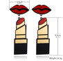 Lipstick Diva Earrings - EarringEverything.com Fashion Jewelry For Trendsetters - FREE SHIPPING - #necklace #earrings #jewelry #jewellery #goldjewelry #silverjewelry #accessories #fashionista #fashionjewelry #instagood #bracelet #Ring #jewelrydesigner #bridesmaidsgifts #jewelryforsale #jewelrystore #jewelryporn #jewelryshop #jewelrylover #jewelrylovers #jewelrysale #jewelrygifts #jewelrybox #jewelrydesign #jewelryjunkie #pearls #swarovski #ontrend #uniquejewelry #EarringEverything