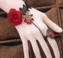 Red Rose Ring Bracelet - EarringEverything.com Fashion Jewelry For Trendsetters - FREE SHIPPING - #necklace #earrings #jewelry #jewellery #goldjewelry #silverjewelry #accessories #fashionista #fashionjewelry #instagood #bracelet #Ring #jewelrydesigner #bridesmaidsgifts #jewelryforsale #jewelrystore #jewelryporn #jewelryshop #jewelrylover #jewelrylovers #jewelrysale #jewelrygifts #jewelrybox #jewelrydesign #jewelryjunkie #pearls #swarovski #ontrend #uniquejewelry #EarringEverything