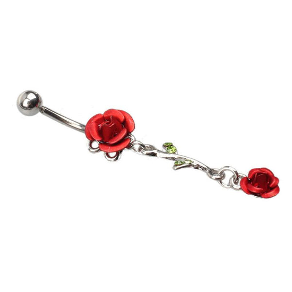 Rose Belly Ring - EarringEverything.com Fashion Jewelry For Trendsetters - FREE SHIPPING - #necklace #earrings #jewelry #jewellery #goldjewelry #silverjewelry #accessories #fashionista #fashionjewelry #instagood #bracelet #Ring #jewelrydesigner #bridesmaidsgifts #jewelryforsale #jewelrystore #jewelryporn #jewelryshop #jewelrylover #jewelrylovers #jewelrysale #jewelrygifts #jewelrybox #jewelrydesign #jewelryjunkie #pearls #swarovski #ontrend #uniquejewelry #EarringEverything