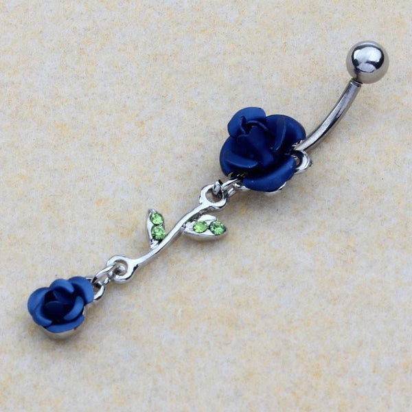 Rose Belly Ring - EarringEverything.com Fashion Jewelry For Trendsetters - FREE SHIPPING - #necklace #earrings #jewelry #jewellery #goldjewelry #silverjewelry #accessories #fashionista #fashionjewelry #instagood #bracelet #Ring #jewelrydesigner #bridesmaidsgifts #jewelryforsale #jewelrystore #jewelryporn #jewelryshop #jewelrylover #jewelrylovers #jewelrysale #jewelrygifts #jewelrybox #jewelrydesign #jewelryjunkie #pearls #swarovski #ontrend #uniquejewelry #EarringEverything