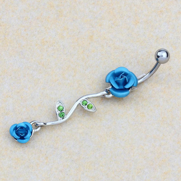 Rose Belly Ring - EarringEverything.com Fashion Jewelry For Trendsetters - FREE SHIPPING - #necklace #earrings #jewelry #jewellery #goldjewelry #silverjewelry #accessories #fashionista #fashionjewelry #instagood #bracelet #Ring #jewelrydesigner #bridesmaidsgifts #jewelryforsale #jewelrystore #jewelryporn #jewelryshop #jewelrylover #jewelrylovers #jewelrysale #jewelrygifts #jewelrybox #jewelrydesign #jewelryjunkie #pearls #swarovski #ontrend #uniquejewelry #EarringEverything
